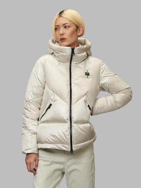 Piumino Donna JOANNE a linee geometriche Chianti BLAUER- Francavilla Moda